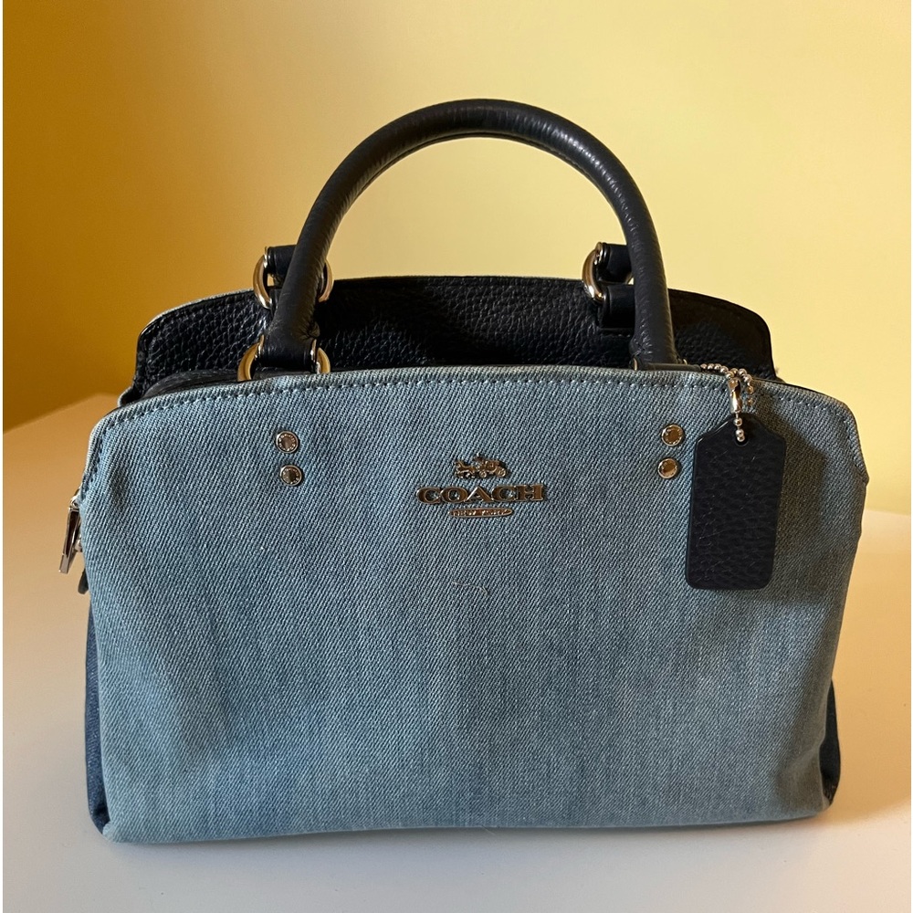 Coach denim bag.